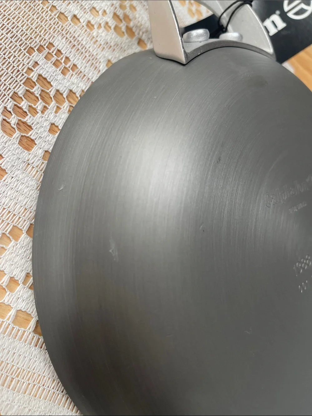 Calphalon Black Nonstick Skillet with Silver Handle